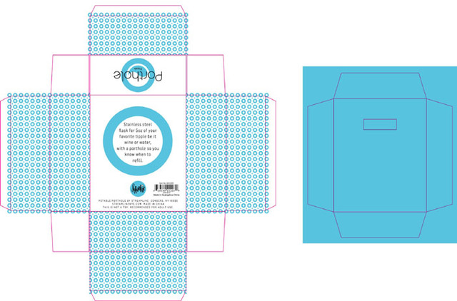 Streamline Porthole Flask (outline)